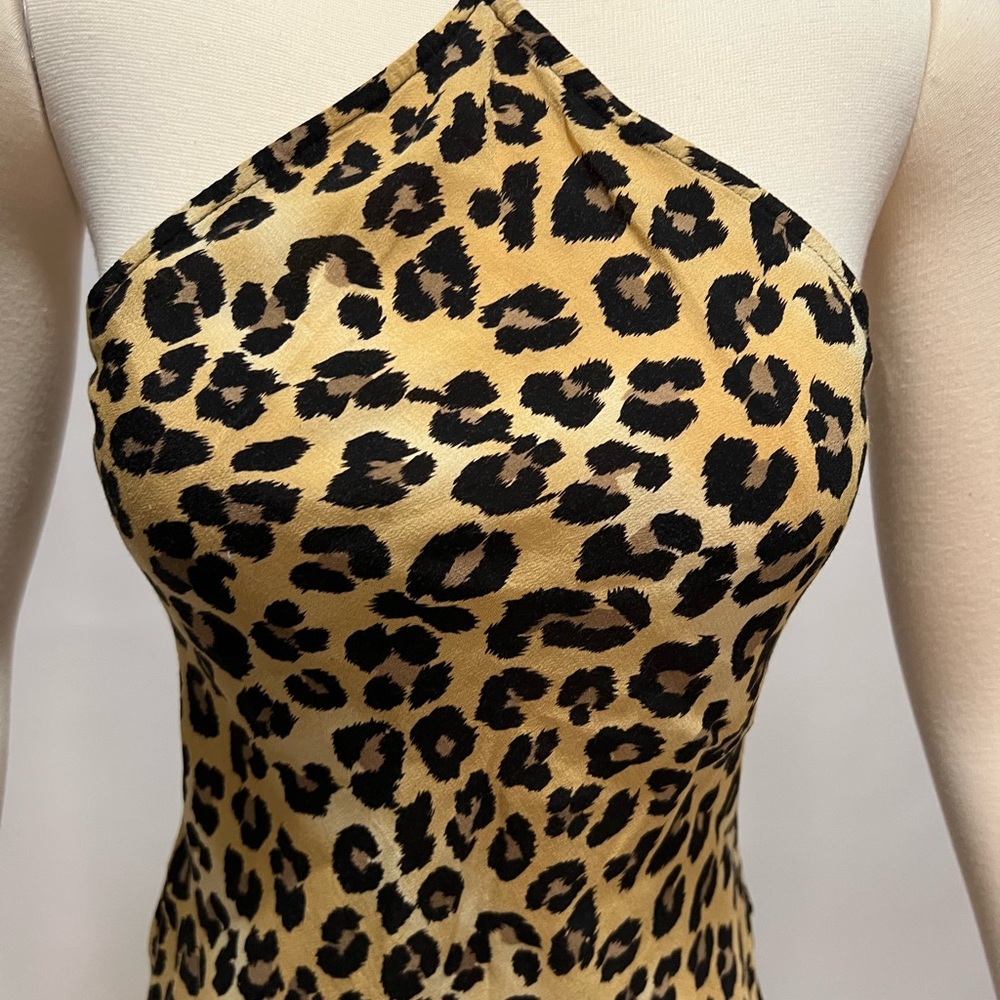 Rare Vintage Nicole Miller Leopard Print Top